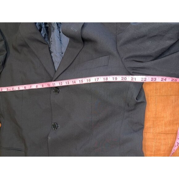 Hugo Boss Black Wool Blend Two-Button Suit Men's Jacket Blazer Size 42 - Picture 5 of 10